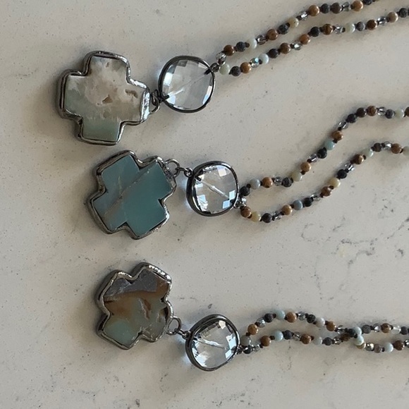 Amazonite Natural Stone Beaded Necklace - Picture 7 of 8